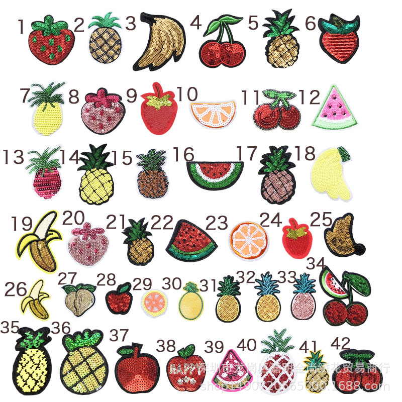 各种各样水果布贴