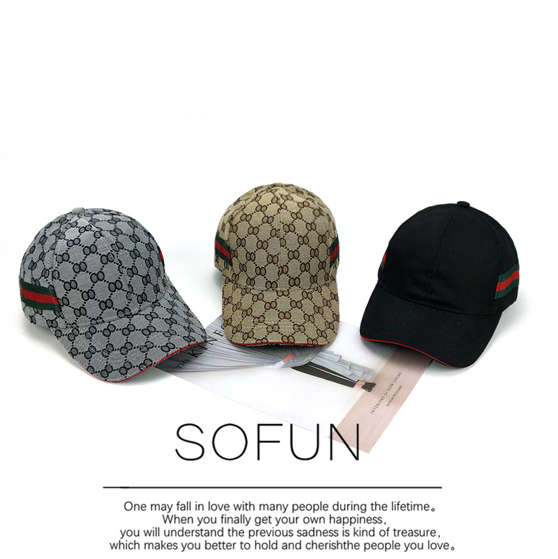 韩版格纹春夏新款防晒时尚经典男女户外棒球帽鸭舌帽遮阳帽子女士|ms