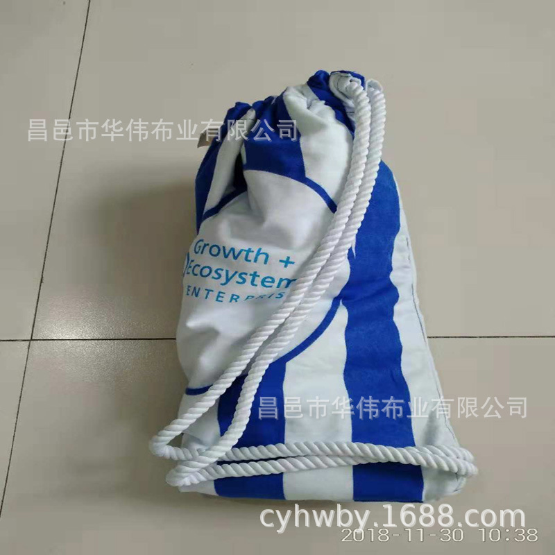 梭织法拉绒 全棉单双面活性圆形印花沙滩巾面料