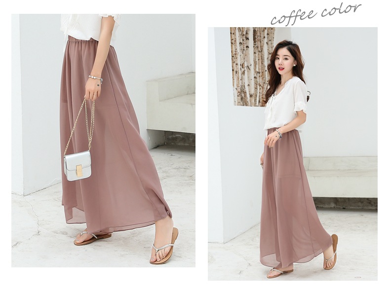 详情17雪纺裙裤阔腿裤女九分裤