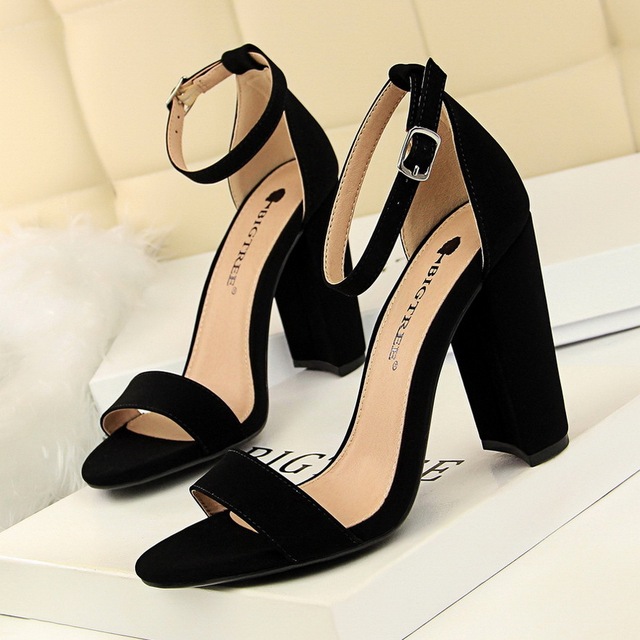 Summer high heel shoes fashion thick heel high heel sexy nightclub 