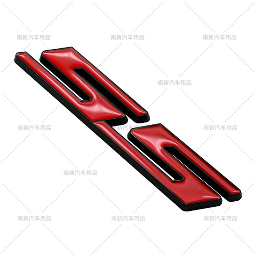 SS metal personalized car logo, suitable for Chevrolet SS metal modified car stickers, metal material