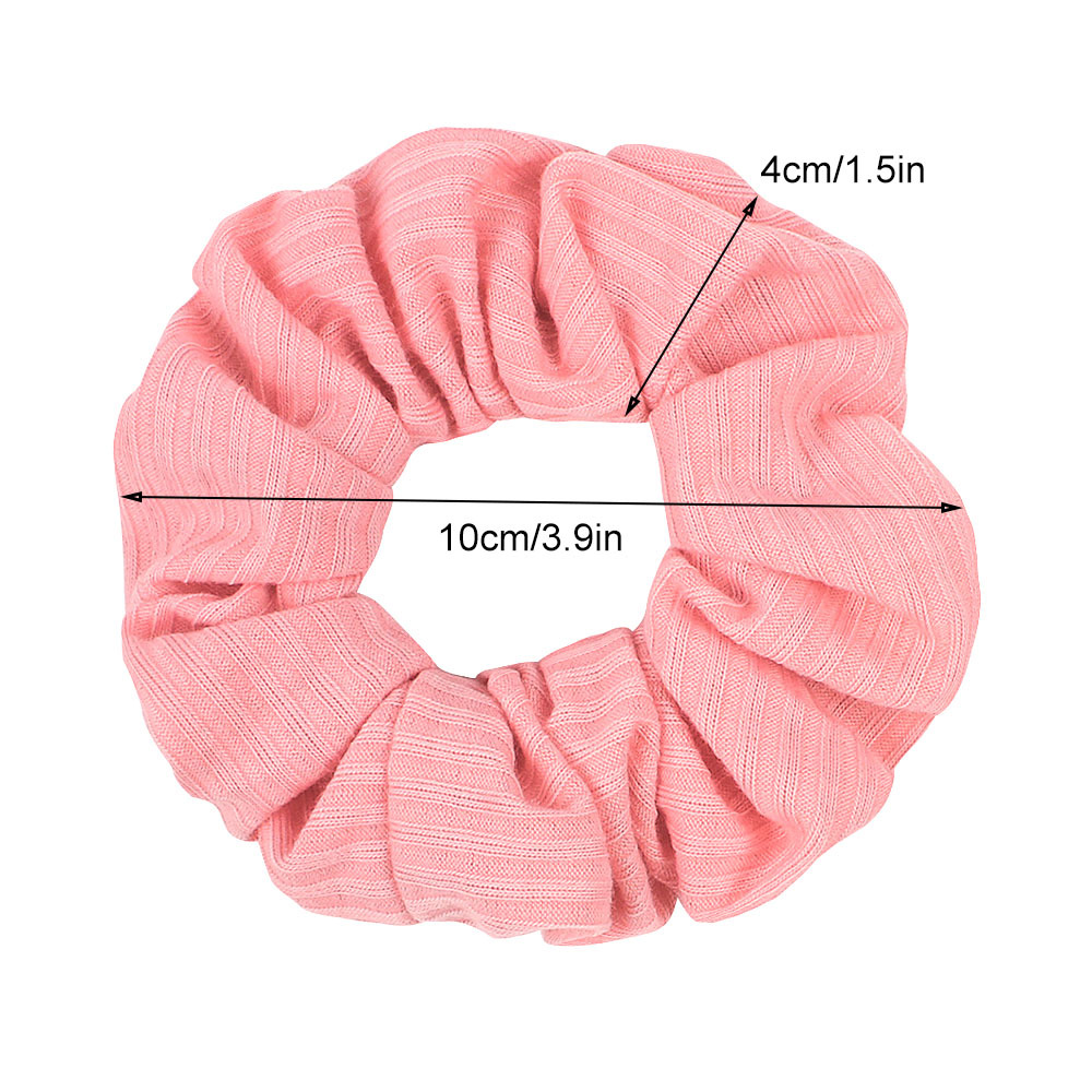 Large Intestine Hair Tie Fall Winter Simple Pure Color Knitted Hair Scrunchies  Wholesale Nihaojewelry display picture 14