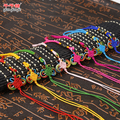 現貨小中國結 小號錦綸彩色蝴蝶結工藝品禮品裝飾品配件 廠家批發