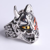 Japanese mask, asymmetrical retro ring, wish