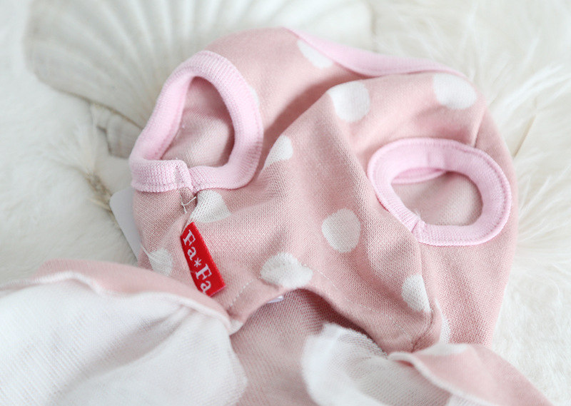 波点烫钻蝴蝶结裙