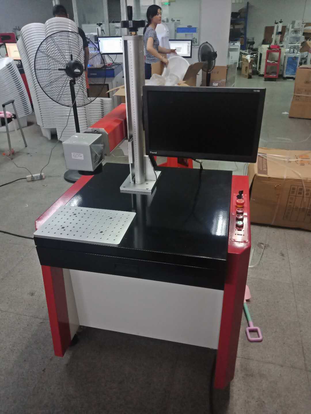 LED激光打标机灯头灯座激光打标机镭雕机镭射机