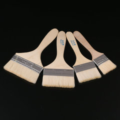 Wholesale sheepskin brush with long handle for building latex paint, home improvement building materials, wooden handle sheepskin paint brush