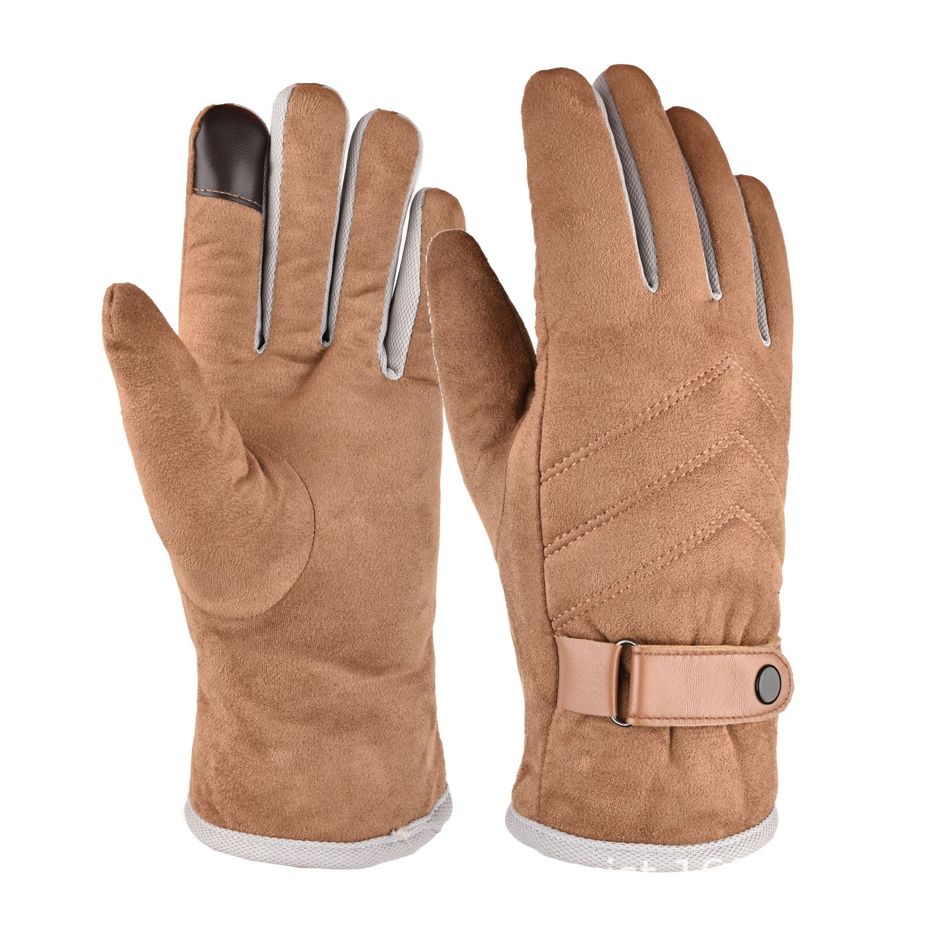 Winter gloves in use