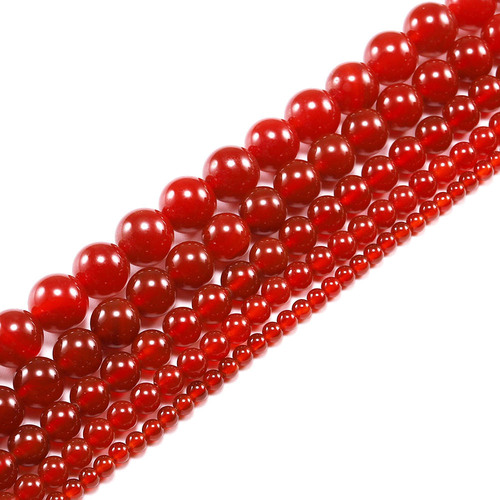 Factory direct sales natural stone wholesale DIY bracelet beads, carnelian loose beads, carnelian semi-finished beads