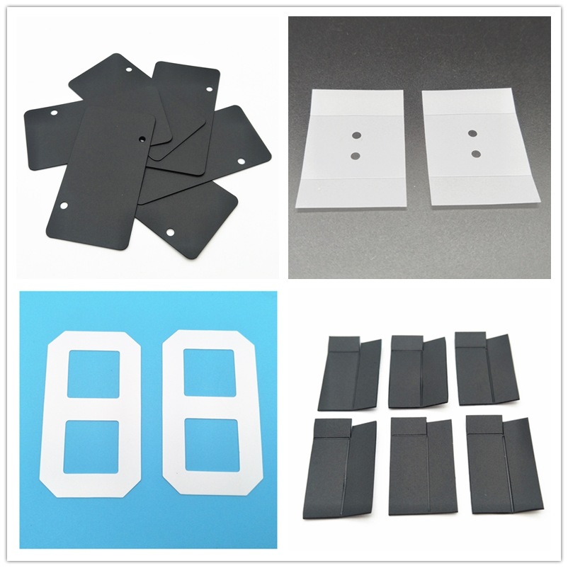 PET绝缘片黑色pvc麦拉片透明PC防火绝缘阻燃耐高温胶片