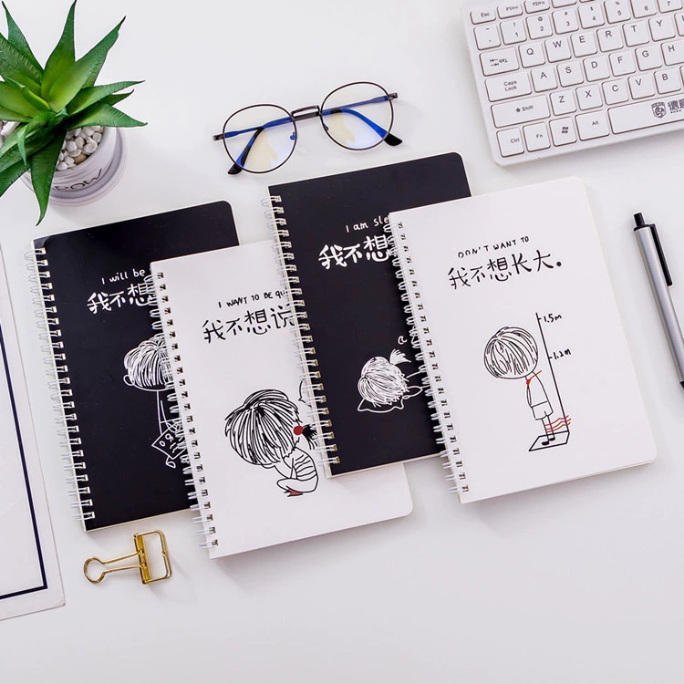Spiral Notebook for Elementary Students, Thick Cover, Multi-color A6-Style Stationery Gift