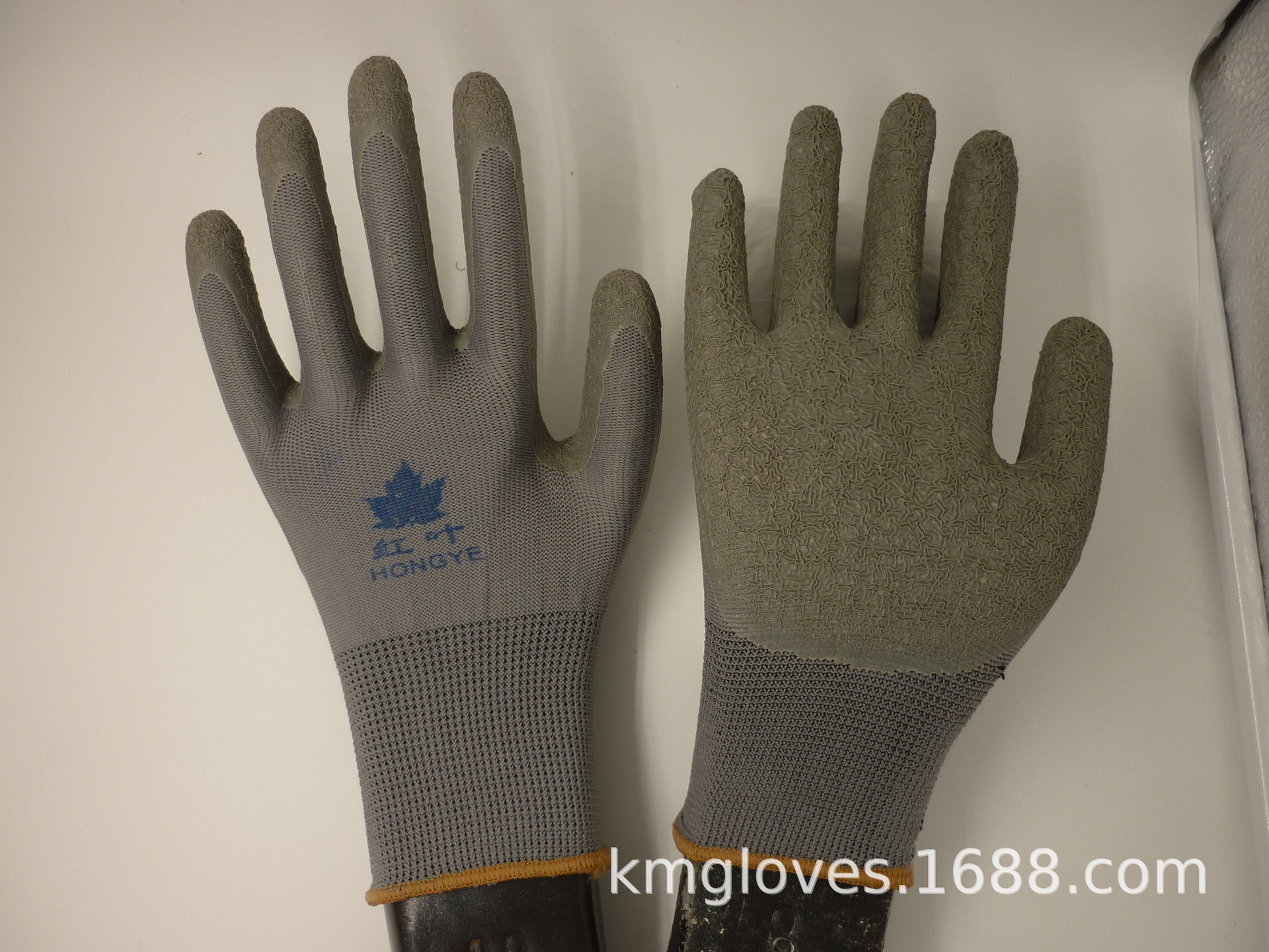 科敏劳保手套L508乳胶皱纹防护防滑耐磨舒适透气厂家直销多用途