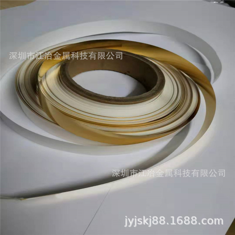 镀金不锈钢箔 304 201 316 316L 超薄0.05-0.1mm 钢带镜面8K抛光