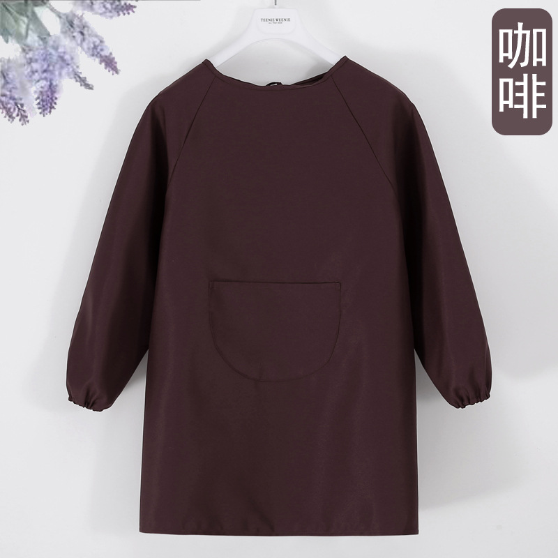 Niños mangas largas delantal personalizado logotipo de arte pintura anti-dressing jardín de infantes comidas top personalizado impresión