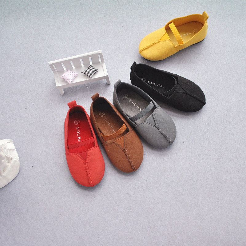 春秋儿童超纤皮单鞋女童新幼儿园单鞋防脱防掉脚软底鞋子批发代发|ru