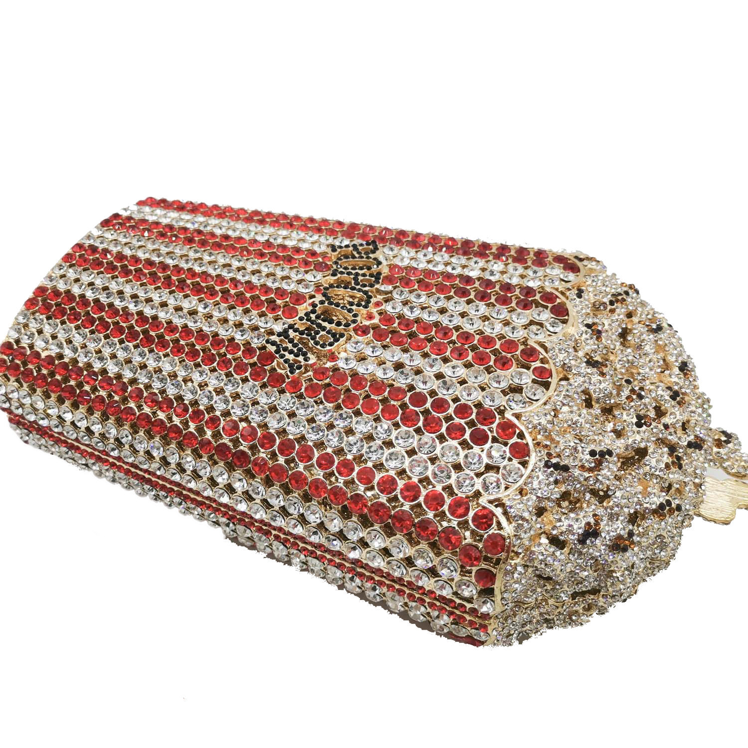 Fashion Women's Bag New Dinner Bag Popcorn Party Bag Rhinestone Clutch Bag Wholesale display picture 9