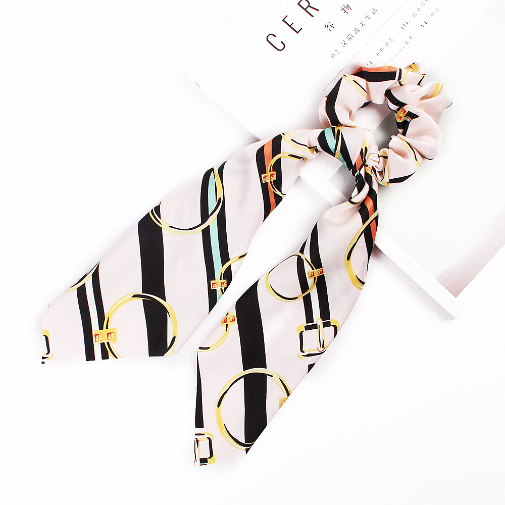 Fashion Stripe Cloth Ribbon Hair Tie 1 Piece6