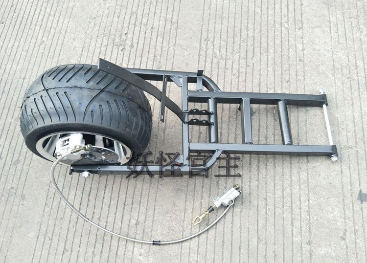 ATV four-wheel ATV accessories modified inverted three-wheel ATV rear axle with 205/30-10 tires rear fork