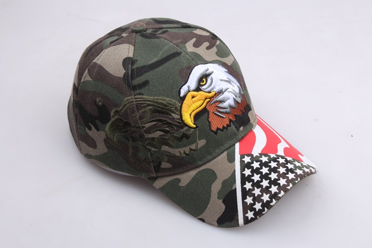 Lanyin Eagle Flag Five Point Star bestickter Baseball-Entenzungen-Sonnenhut Tide_voghion.com