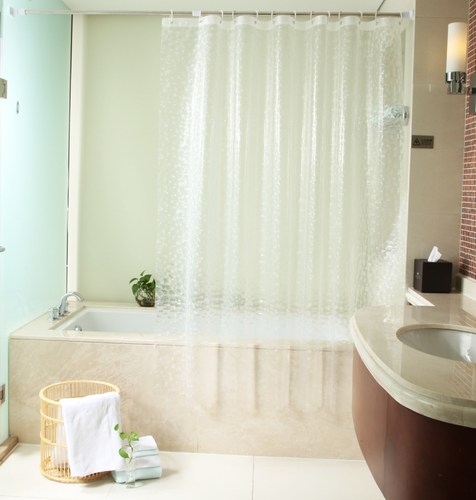 EVA Shower Curtain, Waterproof and Mold-Resistant, Thickened 3D Shower Curtain, Water Cube Shower Curtain, Wholesale