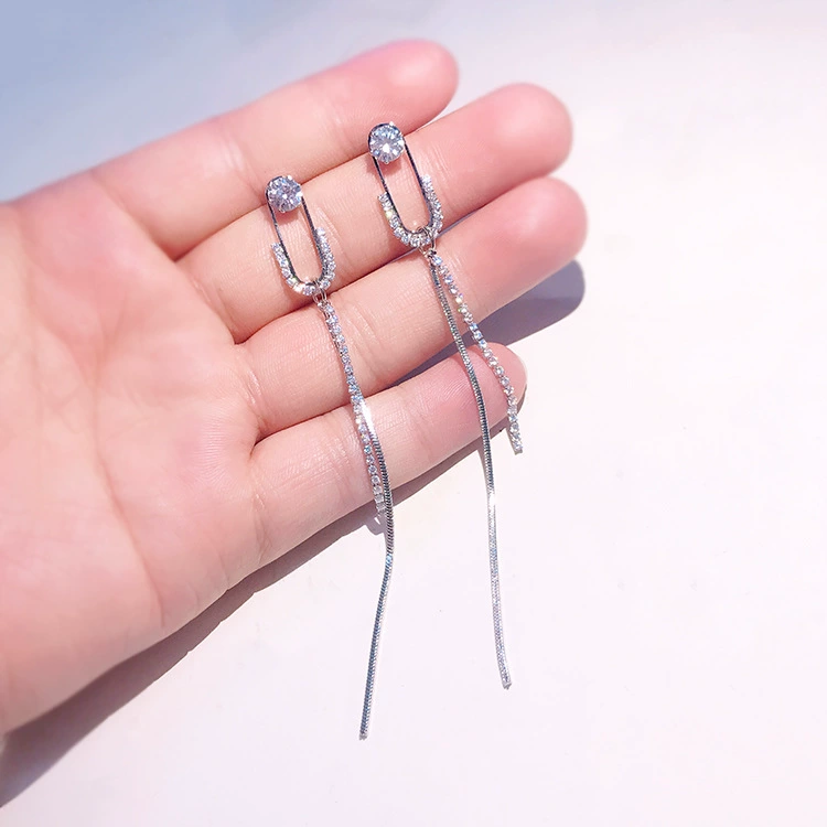 Длинные брендовые серьги с кисточками,silver 925 образец, цветочный, интернет-знаменитость