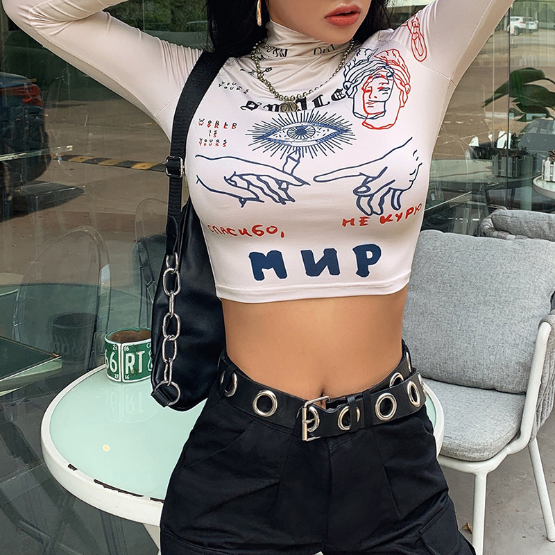 Model showcasing crop top