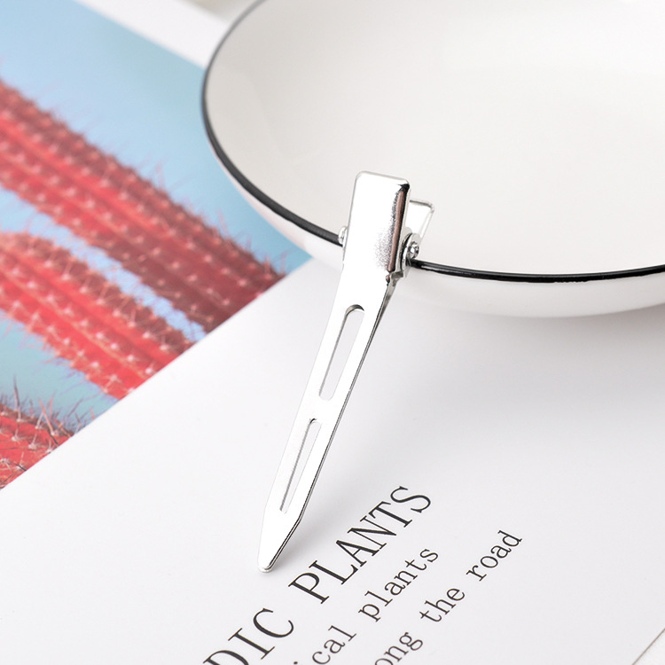 El clip de la boca puntiaguda sin dientes de la horquilla de los niños de DIY no duele el pelo pequeño clip lateral clip tocado flor accesorios de la joyería