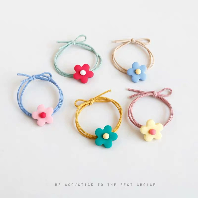 Brand hair rope flower-shaped, hair accessory, flowered