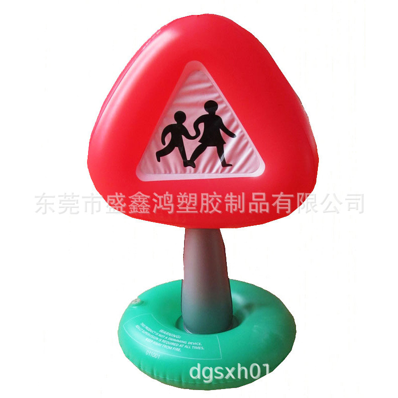 厂家供应PVC充气交通标志红绿灯充气模型充气栅栏模型交通指示灯