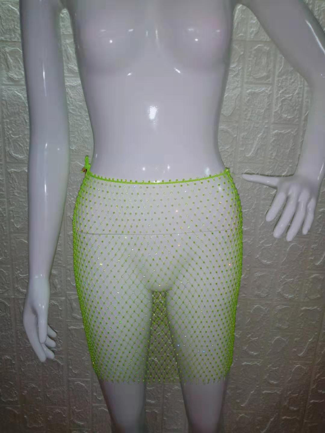 荧光绿半身裙5