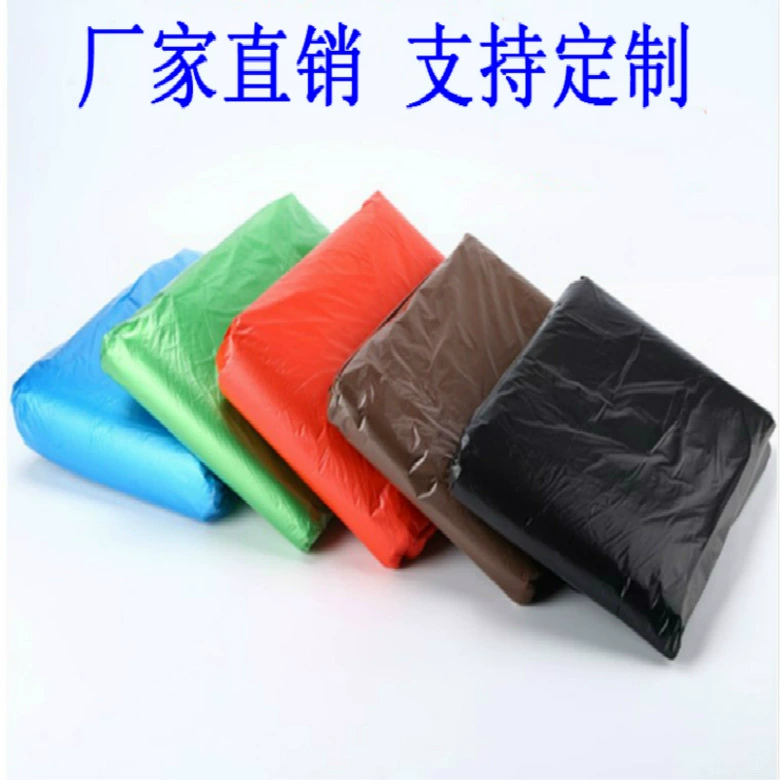 Black plastic garbage bag, increased thickness