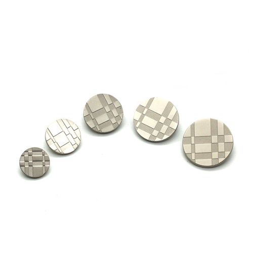 Factory supply suit metal buttons flat round buttons for coats trench coats woolen cardigans suits decorative buttons for women