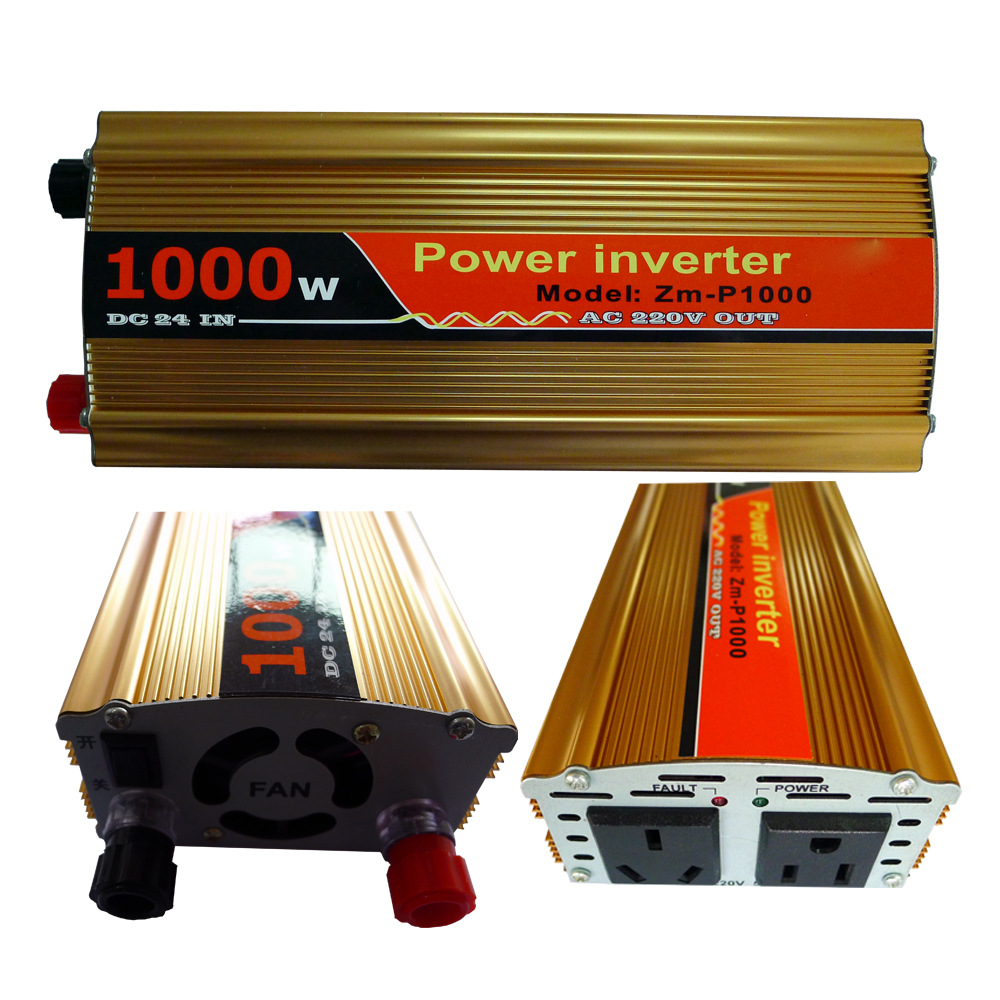 1000w车载逆变电源器USB5V充电输入12v24v直流变转交流220v110v|ru