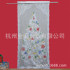 Christmas curtain spray flowers Christmas tree lace color light emitting LED lanterns 40x84 inch curtain new