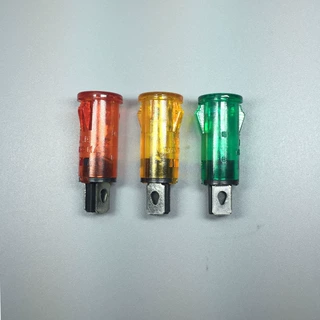 厂家直销圆形嵌入式220V￠10冰箱冰柜冷柜指示灯温控面板信号灯