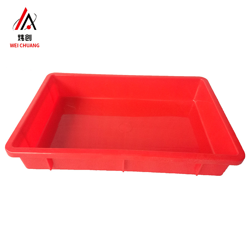塑胶方盘物料盘周转浅盘塑料收纳箱元件盒小零件部件分类胶盆茶盘