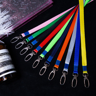 1cm Metal Round Hook Lanyard Exhibition Badge Work Badge Hanging Rope Iron Hook Factory Brand Rope 6008003