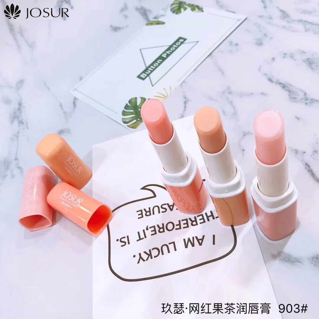网红果茶润唇膏滋润唇部去死皮淡化唇纹润唇膏抖音同款批发
