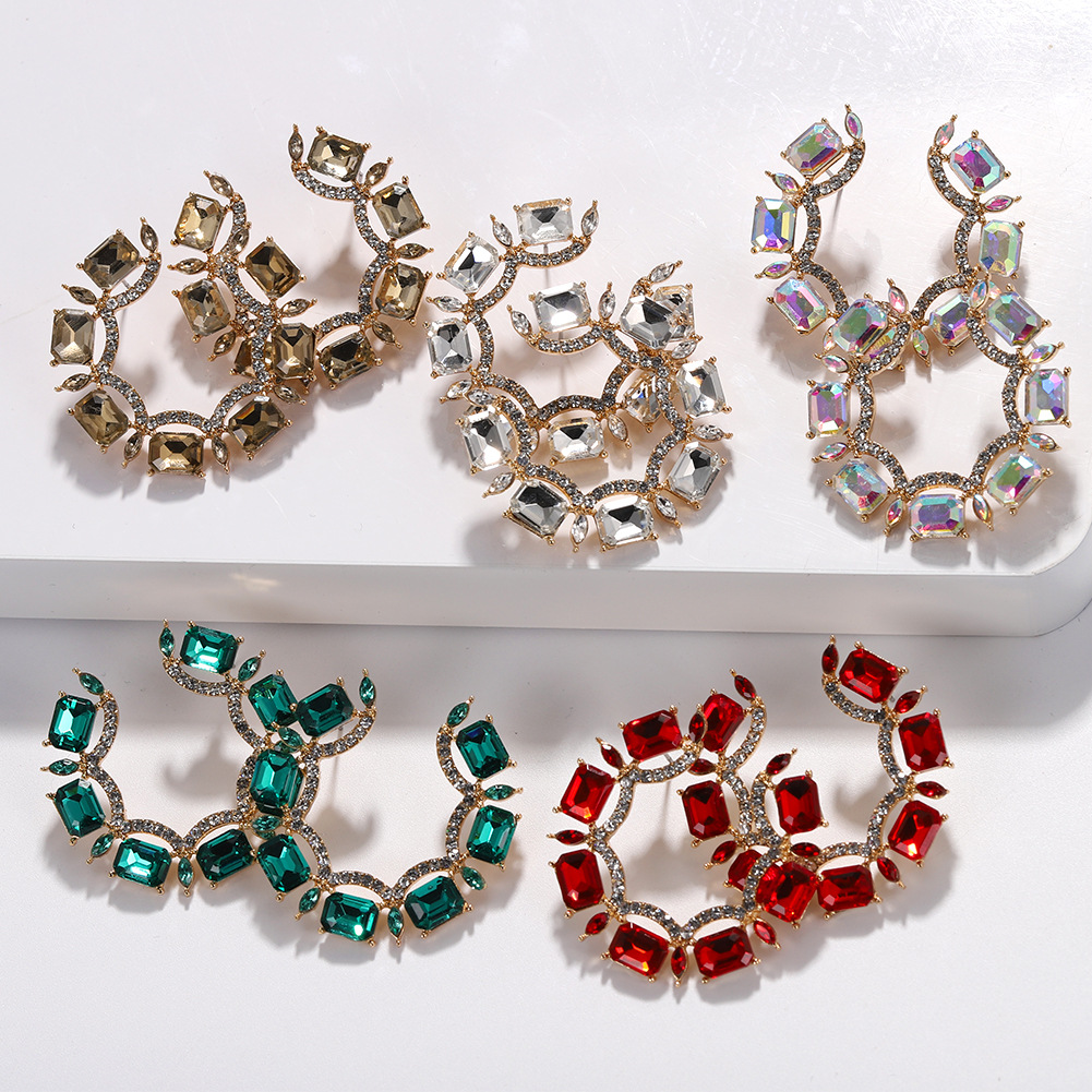 Gemstone Creative Earrings Fashion Tide display picture 6