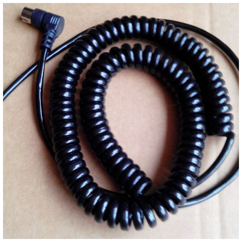 厂家直销大8芯插头线/9芯弹簧线医疗弹簧线S端正连接器电源线