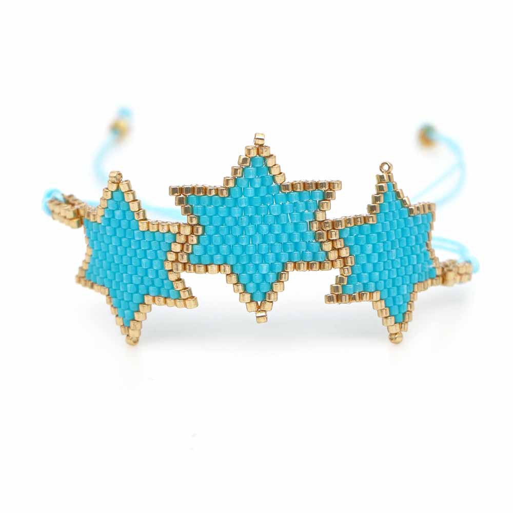 Nueva Pulsera De Patrón De Estrella Hexagonal Tejida A Mano Miyuki De Moda display picture 65