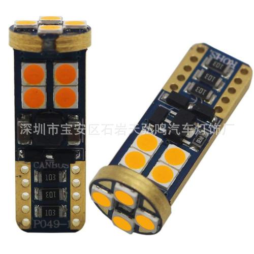Amazon hot selling LED car width indicator light high brightness T10 3030 12smd stepless decoding constant current license plate light