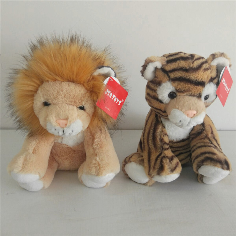 Muñeco de Peluche Sentado de León, Nuevo Modelo, Gato, Zorro, Gato, Elefante, Perro, Cerdo, Muñeca Linda, Regalo de Cumpleaños para Niños, Mayorista image 2