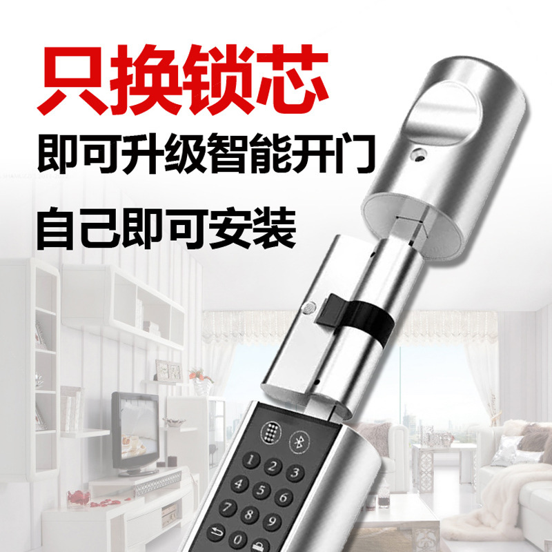 Micro Lock Smart Lock Core Fingerprint Password Lock Bluetooth Lock Home Only Change The Lock Core Upgrade Smart Lock Can Be A Piece Of Hair full figure