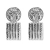 Fashionable metal retro earrings, European style