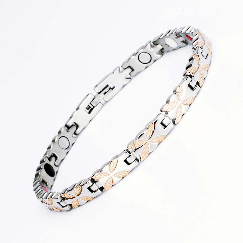 Estilo Vintage Estilo De Moda Geométrico Acero Titanio Enchapado Mujeres Pulsera Pulseras De Cadena Para Hombre display picture 5