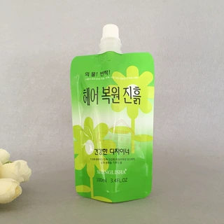 出口韩国100ml栗色染发膏塑料袋定做 500g护发素精华乳液包装袋厂
