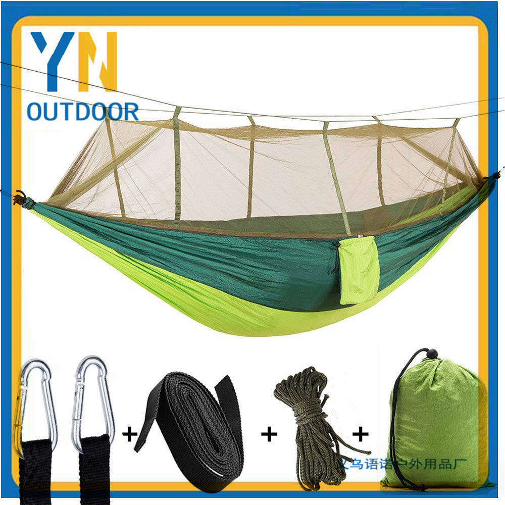 모기장 야외 모기 해먹 캠핑 공기 텐트 해먹과 270*140CM 낙하산 천 해먹