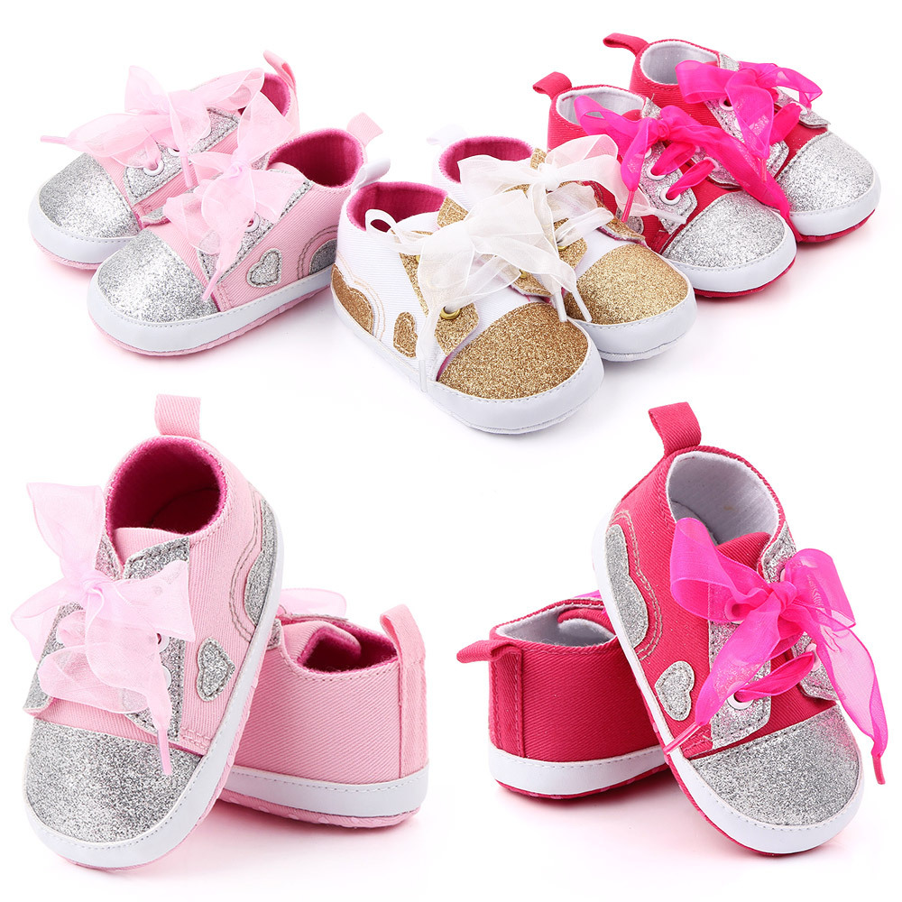 Love ribbon baby casual shoes baby shoes...